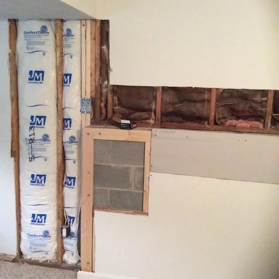 Wall insulation replacement during Contents Cleaning & Restoration in Shaker Heights